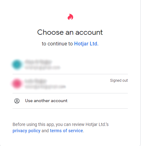 اختيار حساب جوجل المربوط مع Google Tag Manager